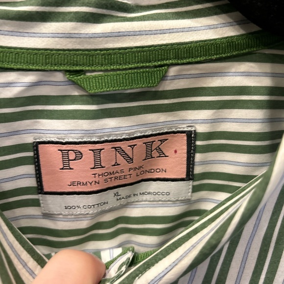 THOMAS PINK MEN’s STRIPED DRESS SHIRT Button down - Picture 3 of 5